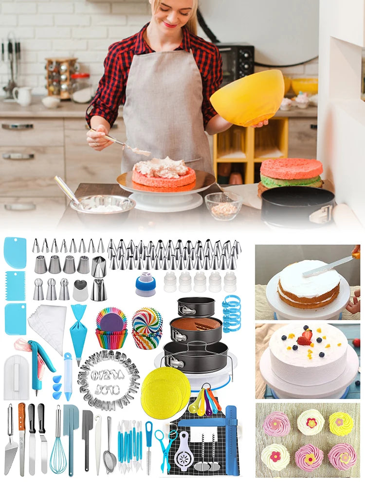 458PCS Cake DIY Decoration Kit