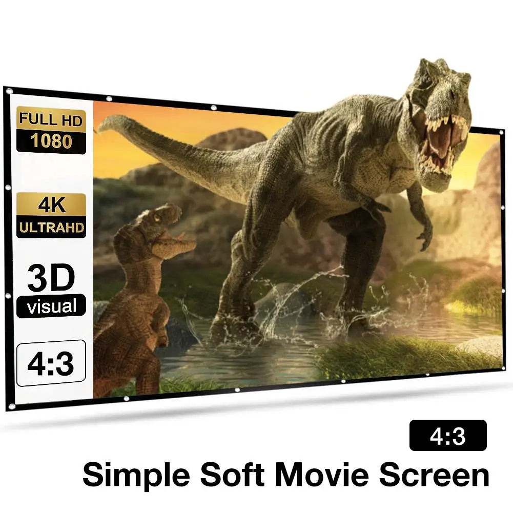 150 Inch 4:3 Portable Folding Movie Screen