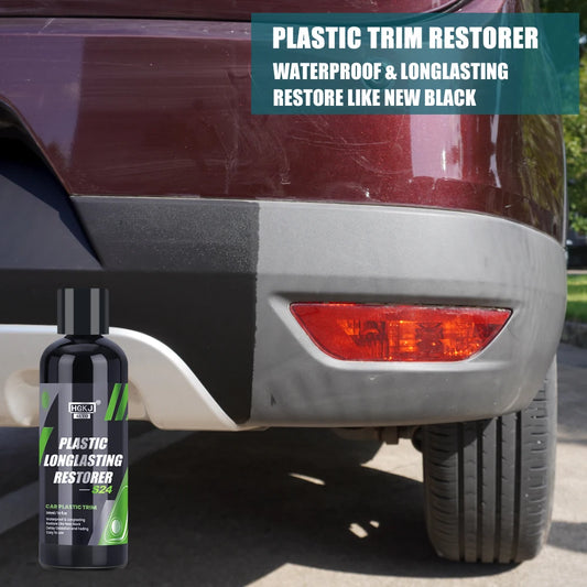 Plastic Longlasting Restorer Back To Black Gloss Car Cleaning.