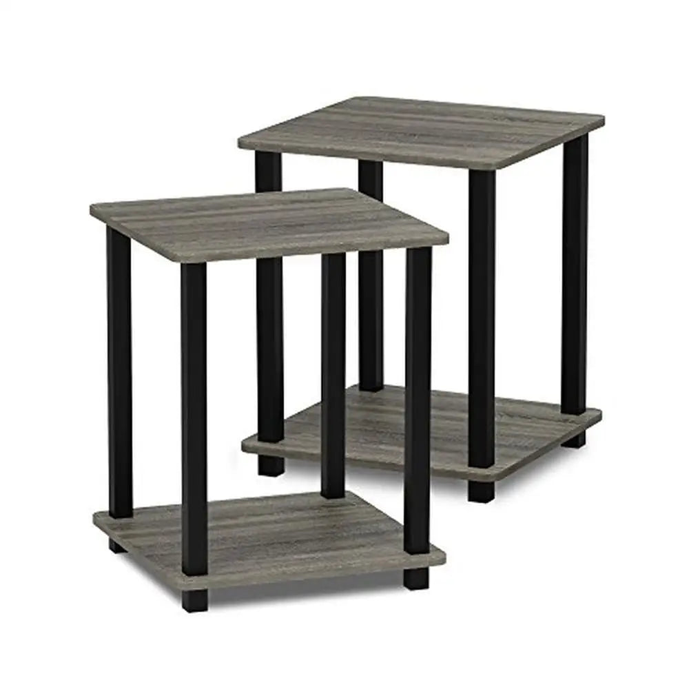 Compact 3-Tiered End Table Set & Entertainment Center.