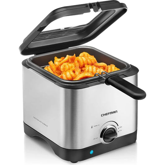 Electric Deep Fryers, Basket with A 1.6-Quart