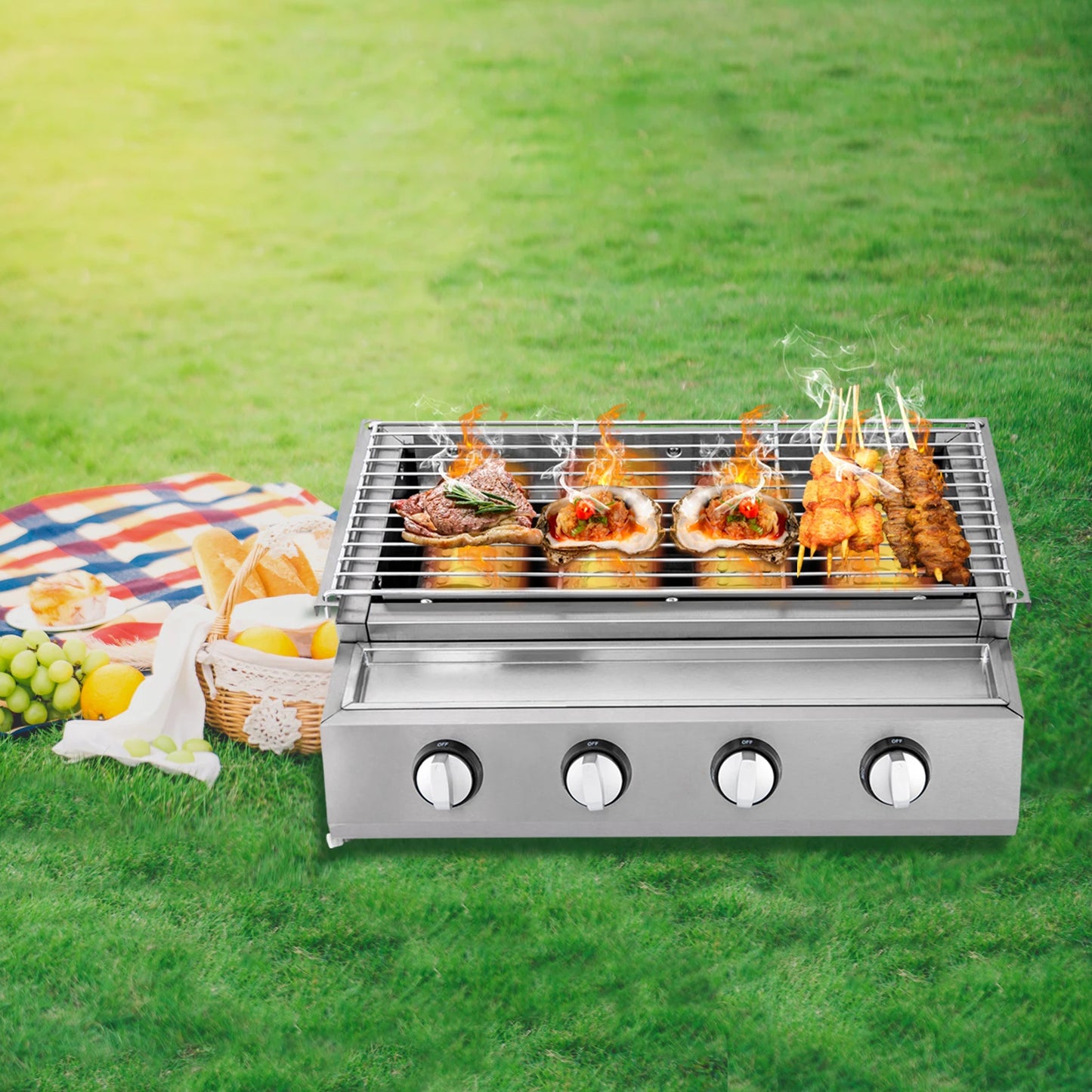 BBQ Propane Gas Stove Grill