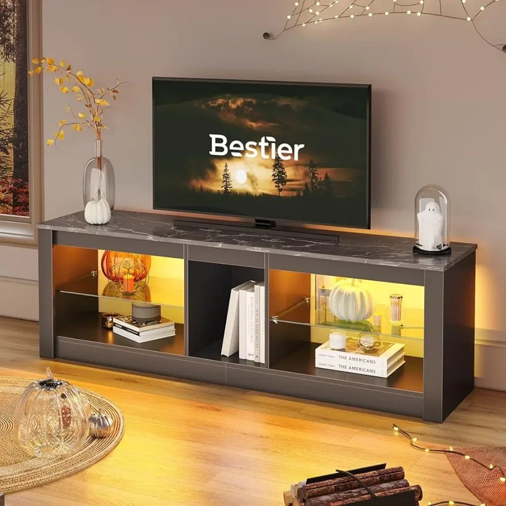 Entertainment Center LED Gaming TV Stand for 55+ Inch.