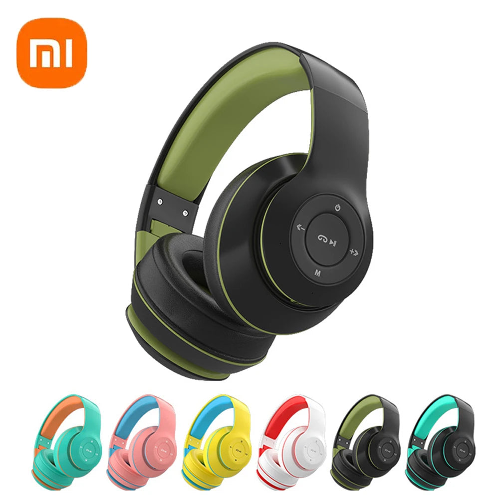 Xiaomi Foldable Wireless Headphones Bluetooth Headphones Bass Stereo Headphones MP3 Player Microphone Support For TF Card AUX