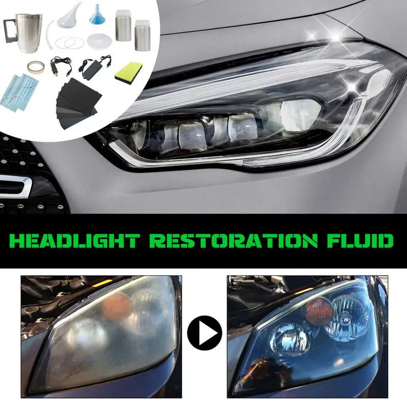 Headlamp Cleaning Restores Brightness