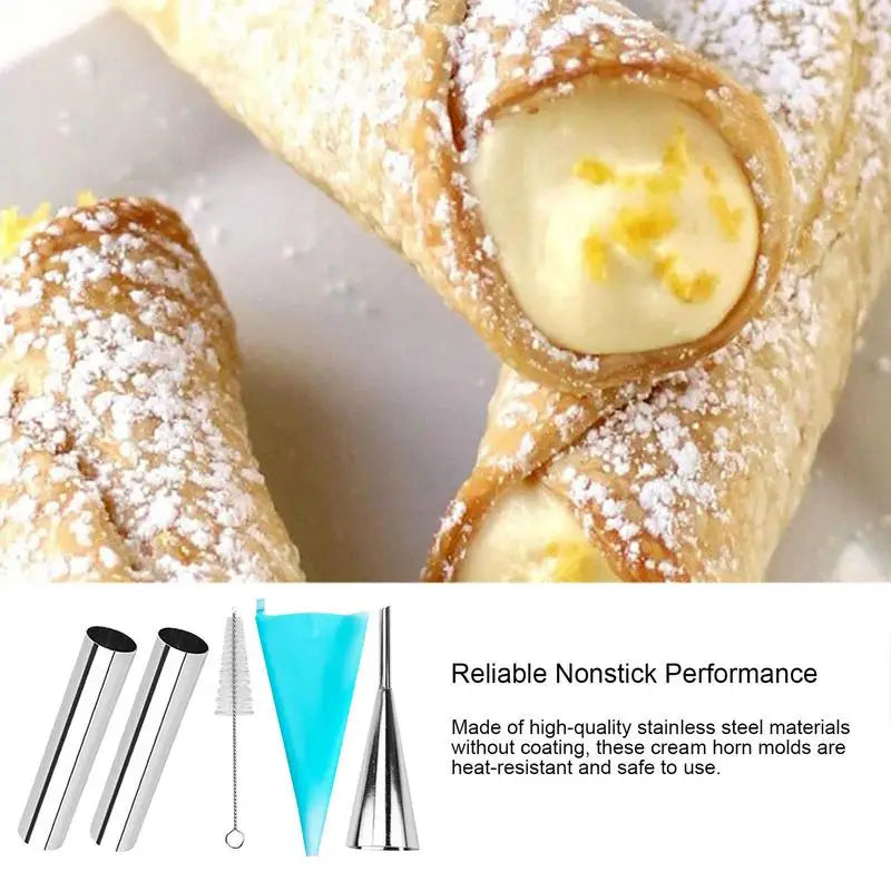 19pcs/pack Cannoli Tubes Forms Set