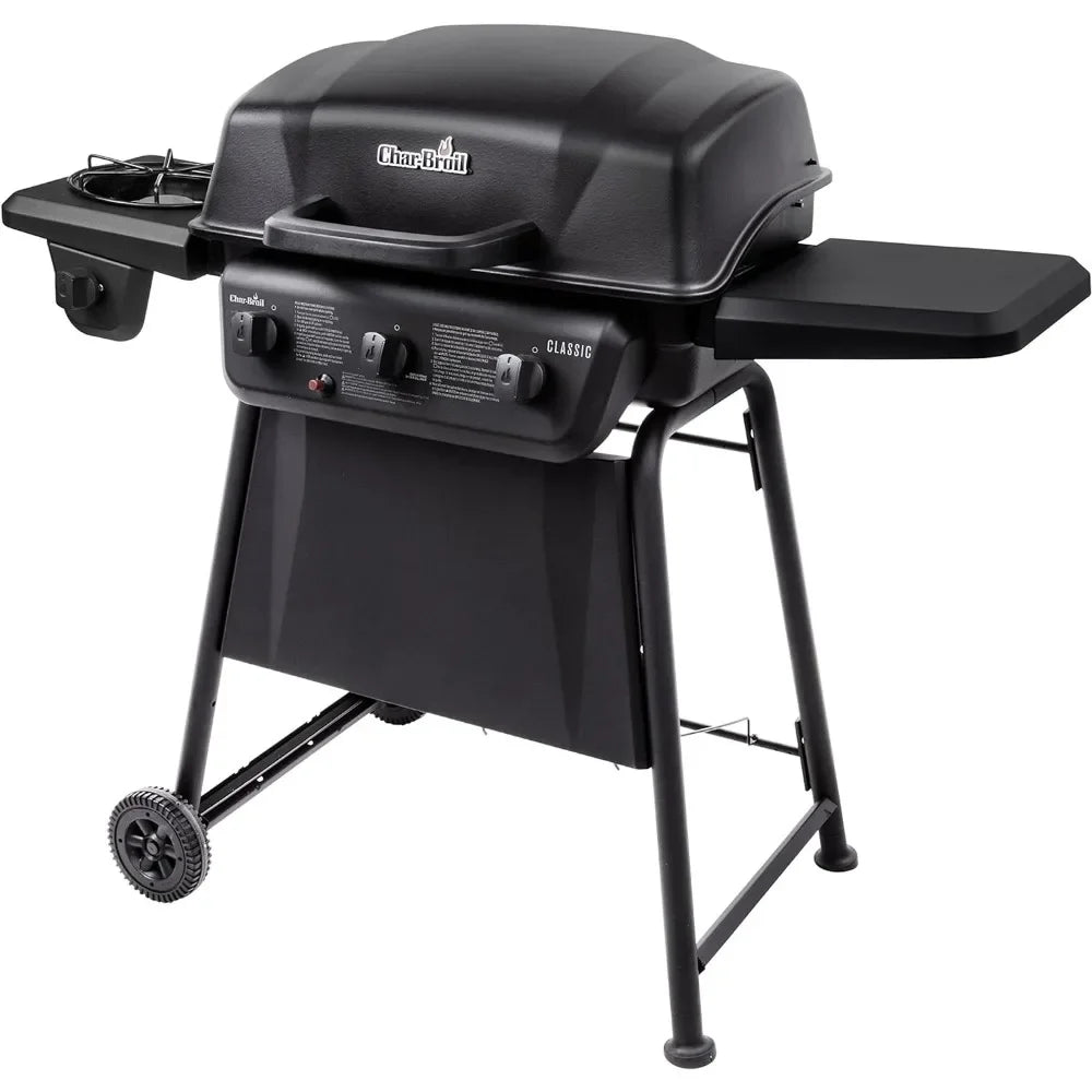 BBQ Grill, 3-Burner with Side Burner