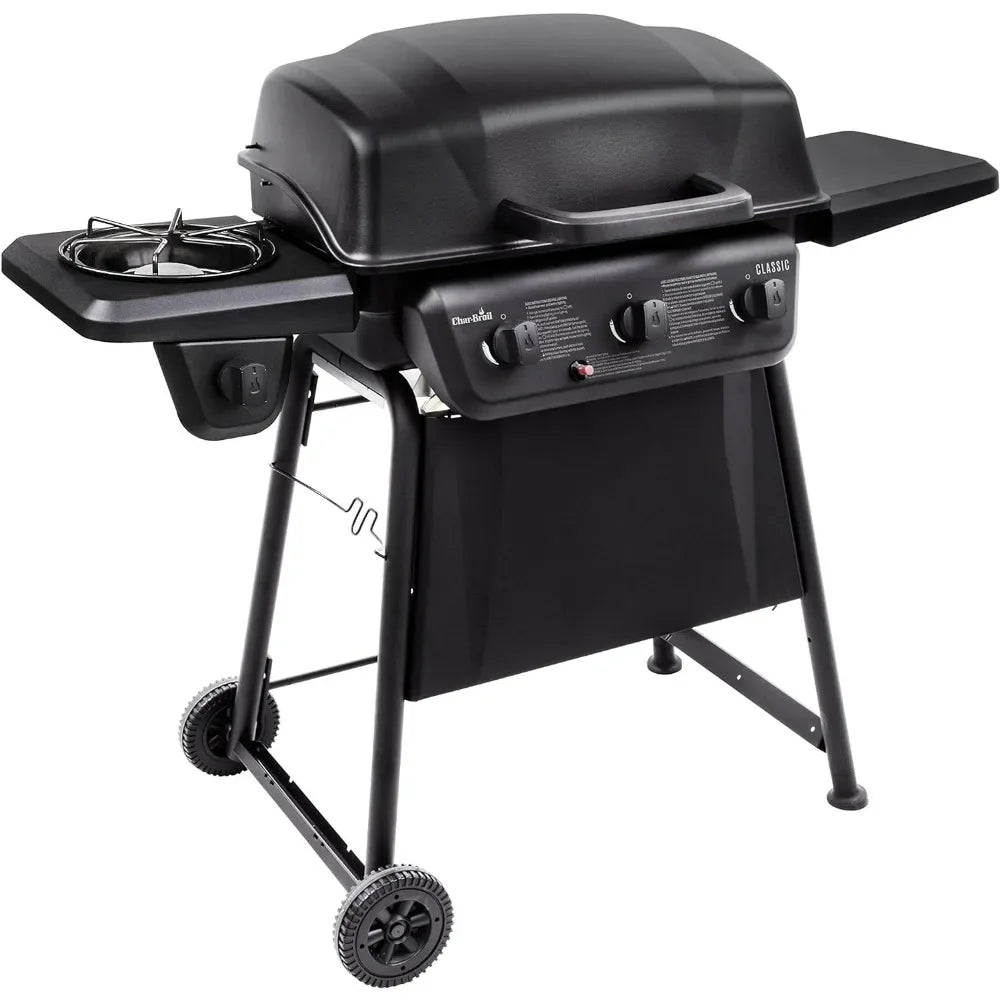 BBQ Grill, 3-Burner with Side Burner