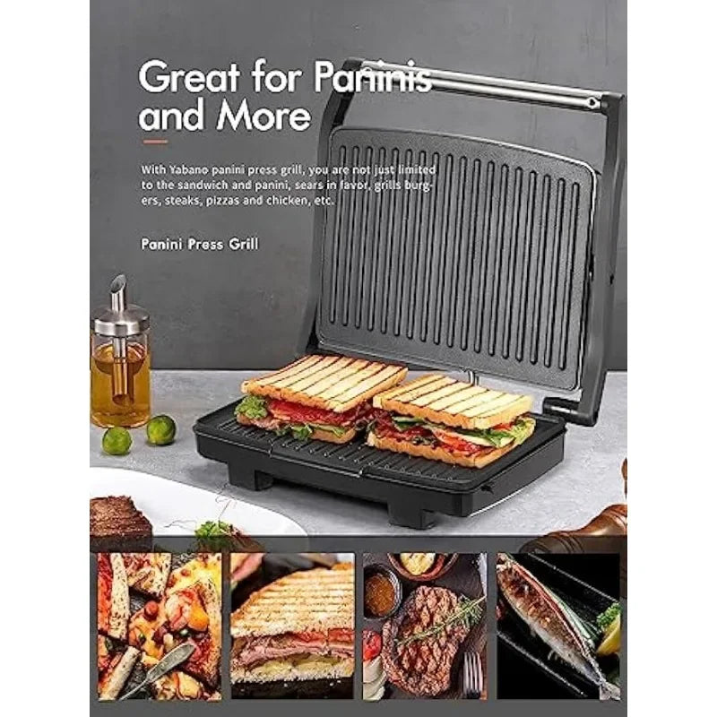 Gourmet Sandwich Maker, Electric Indoor Grill