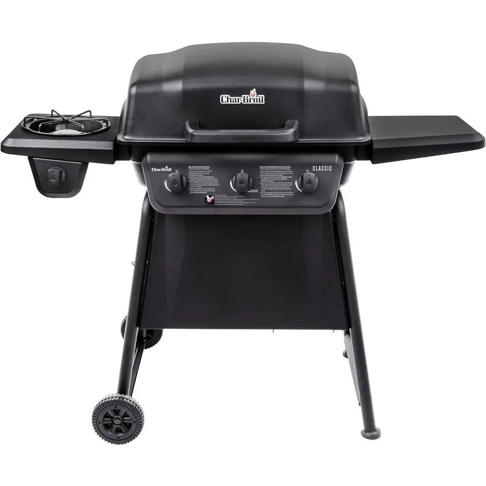 BBQ Grill, 3-Burner with Side Burner