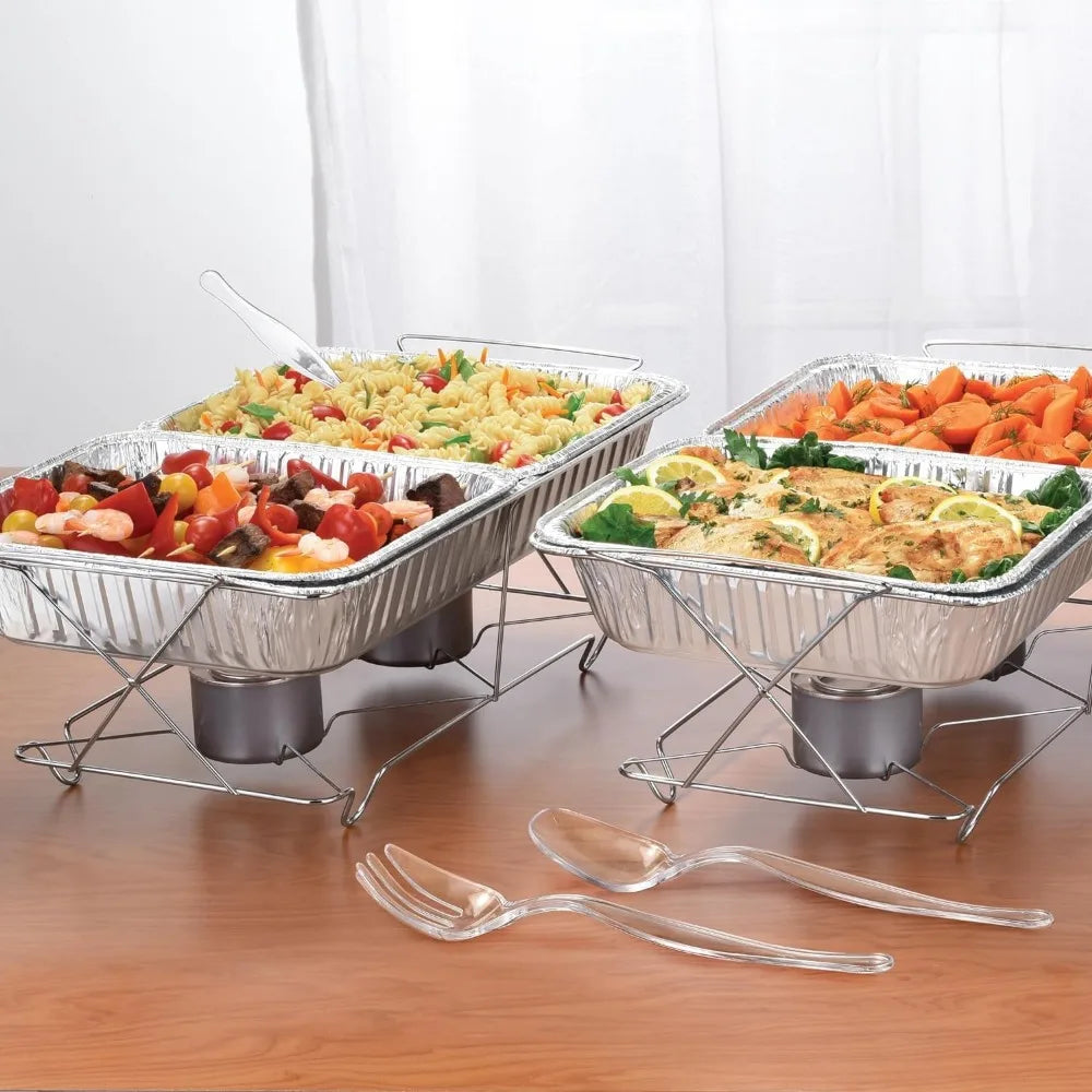 Full Size 39-Pcs Disposable Chafing Buffet Set w