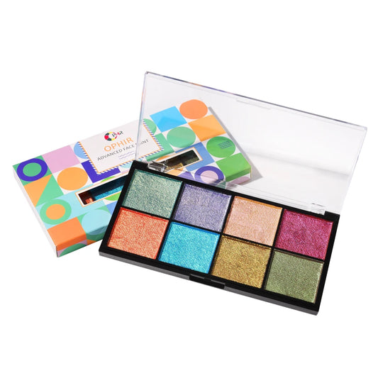 Chameleon Color Split Cakes Body Face  Paint Palette Set for Halloween