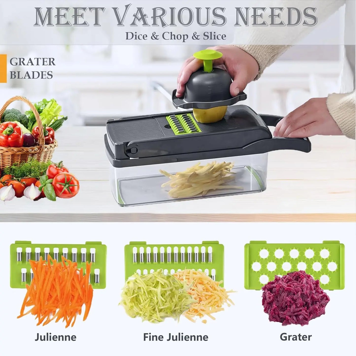 16-in-1 Vegetable Chopper w/Container