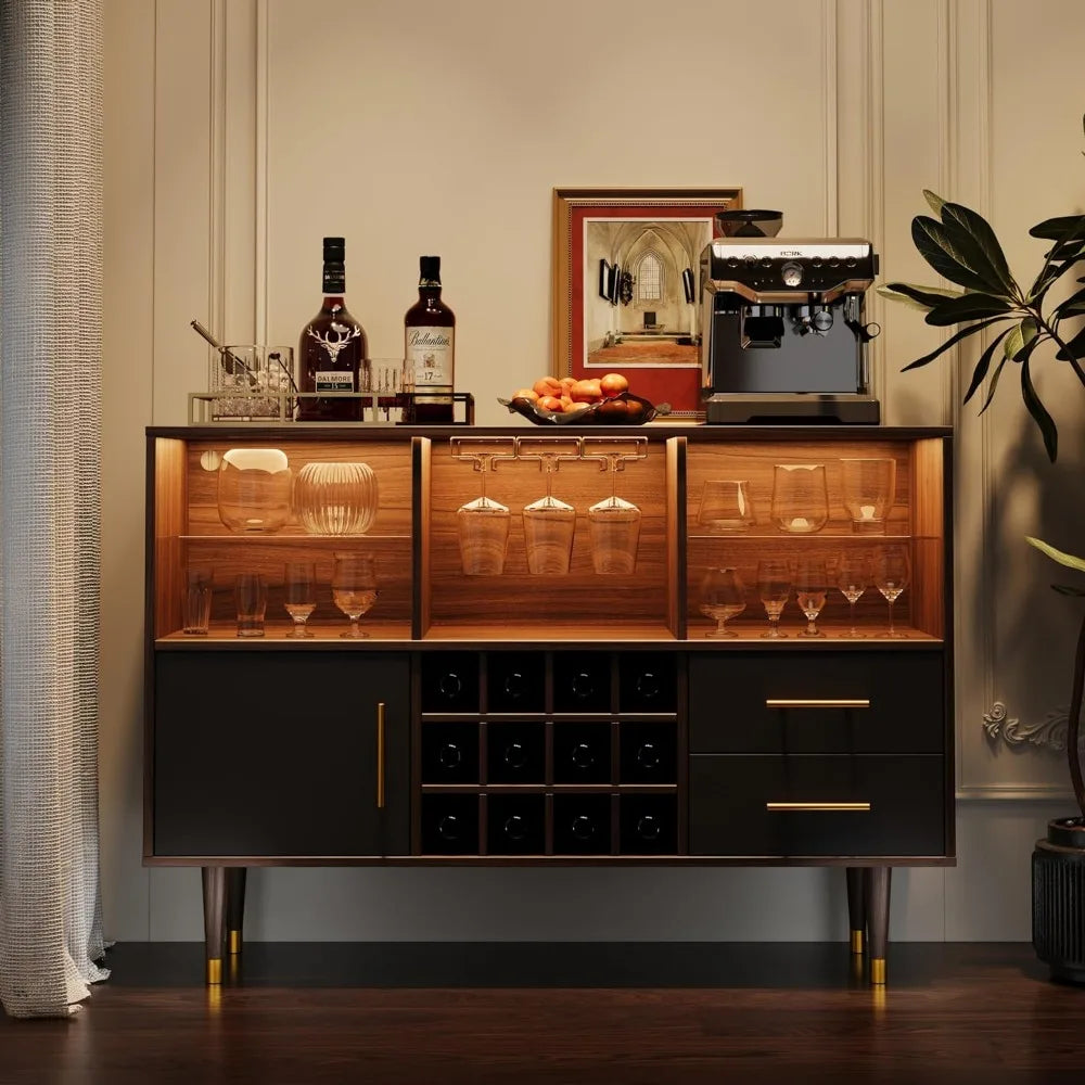 Bar Cabinet, 47 inch Walnut