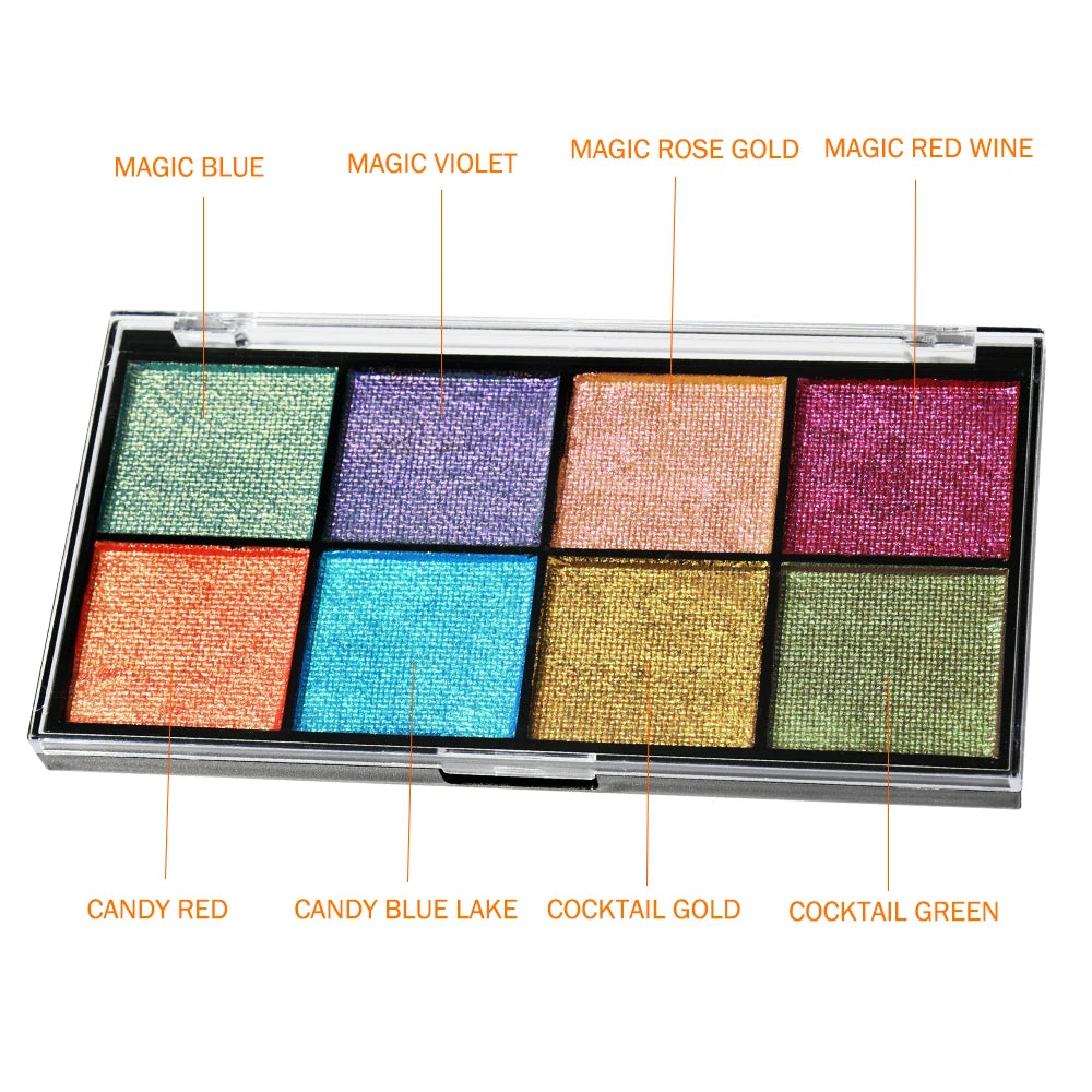 Chameleon Color Split Cakes Body Face  Paint Palette Set for Halloween