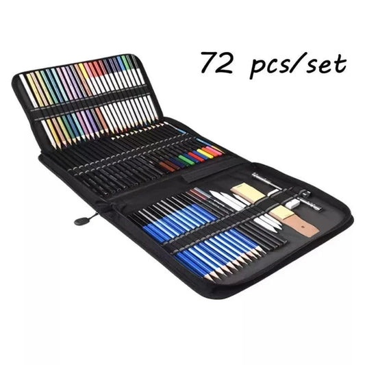 72 Piece Sketching Color  Art Set