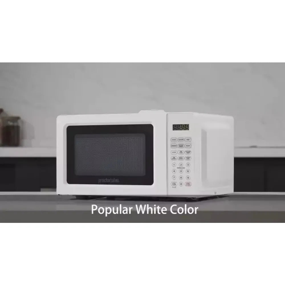 Proctor Silex 700W Countertop Microwave White