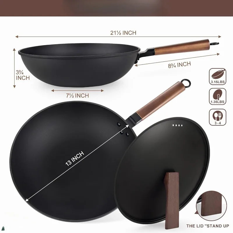 13'' Wok, 12 Piece Wok Pan & Stir-Fry