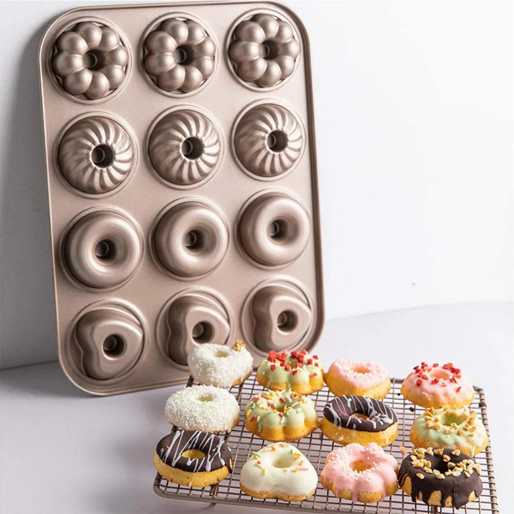 Metal Donut Mold Baking Pan Non-Stick