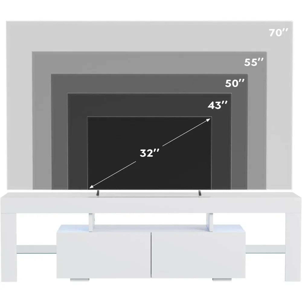 Modern LED TV Stand for Televisions up to 70"