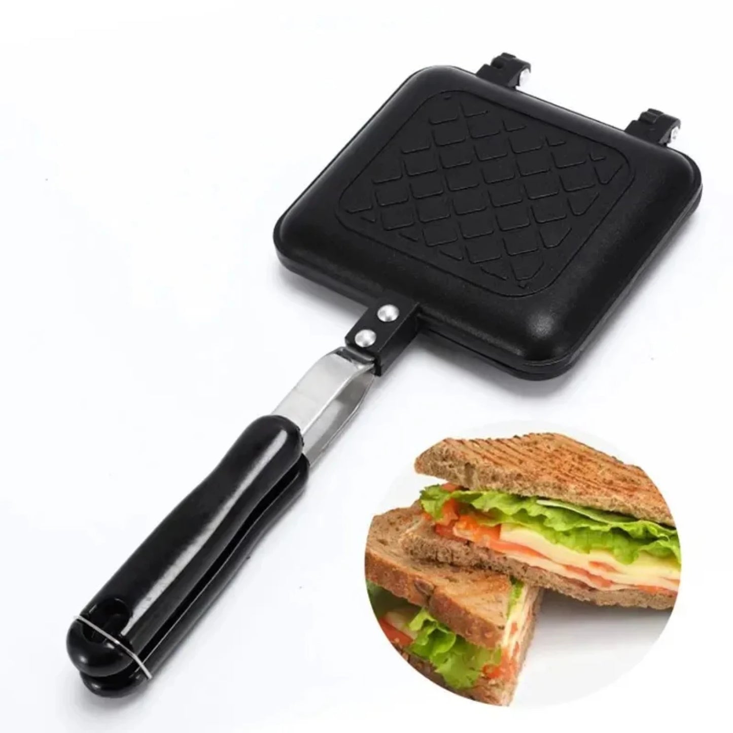 Sandwich Maker with Waffle Pancake Mold for Baking Bread