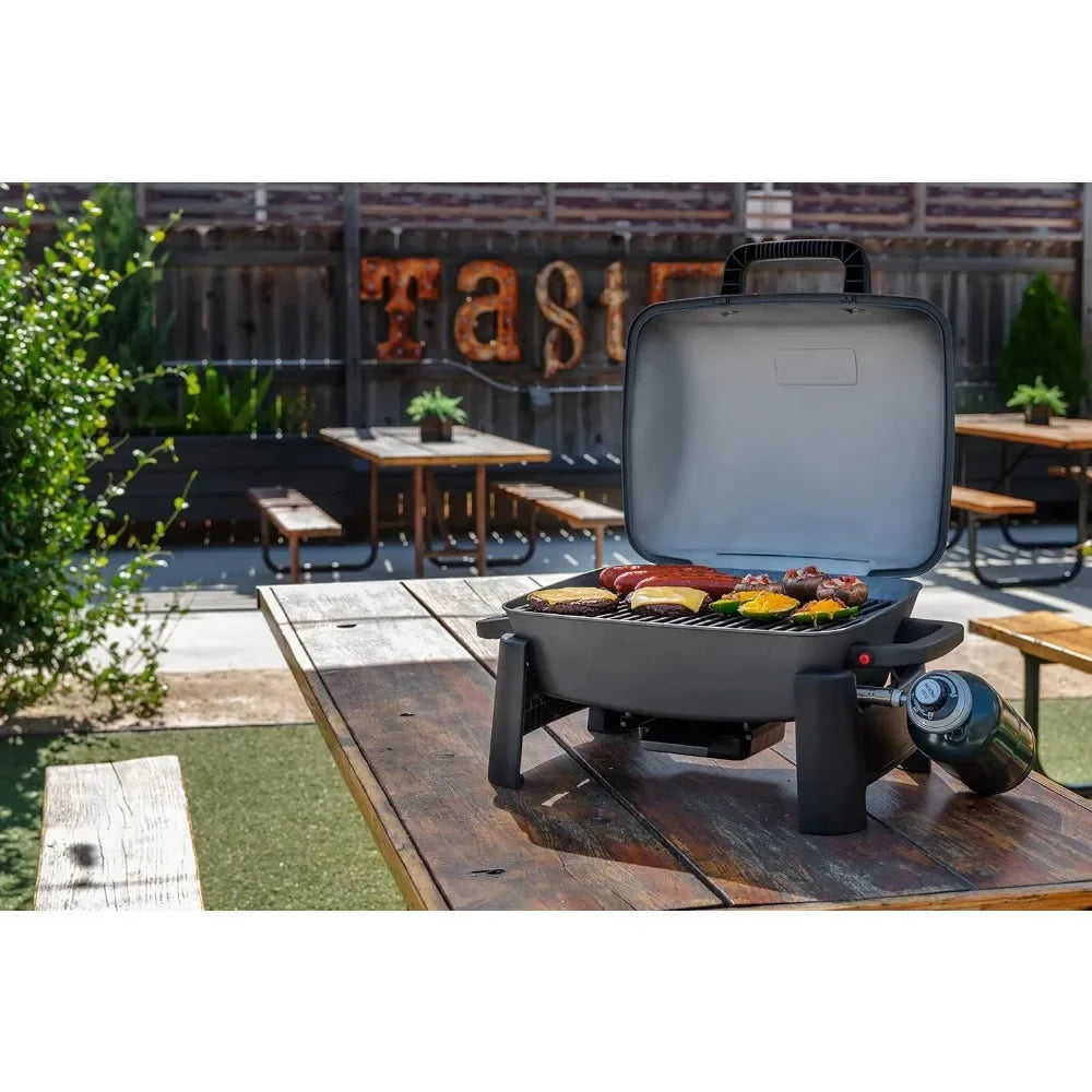 BBQ Grill, 1-Burner Portable Propane Gas Grills,