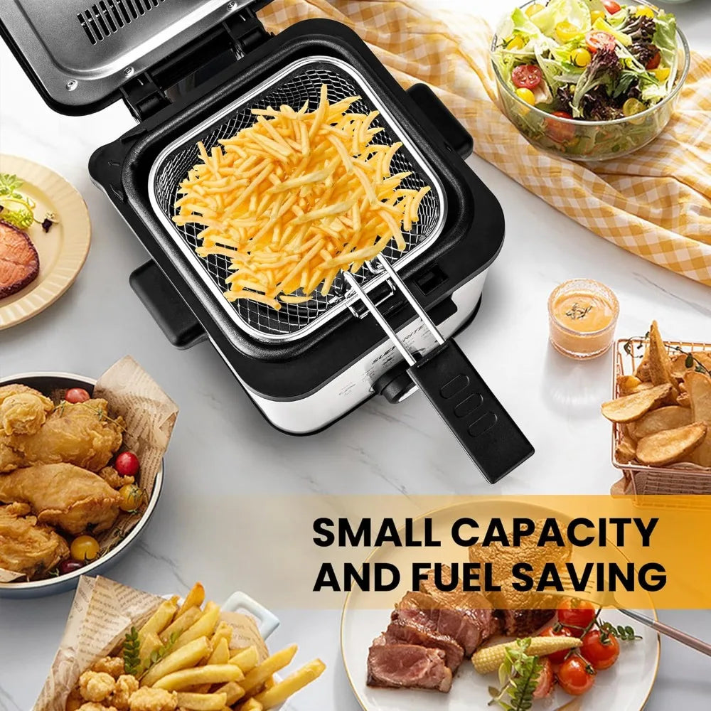 Electric Deep Fryer, 1.6 Qt. Oil Capacity