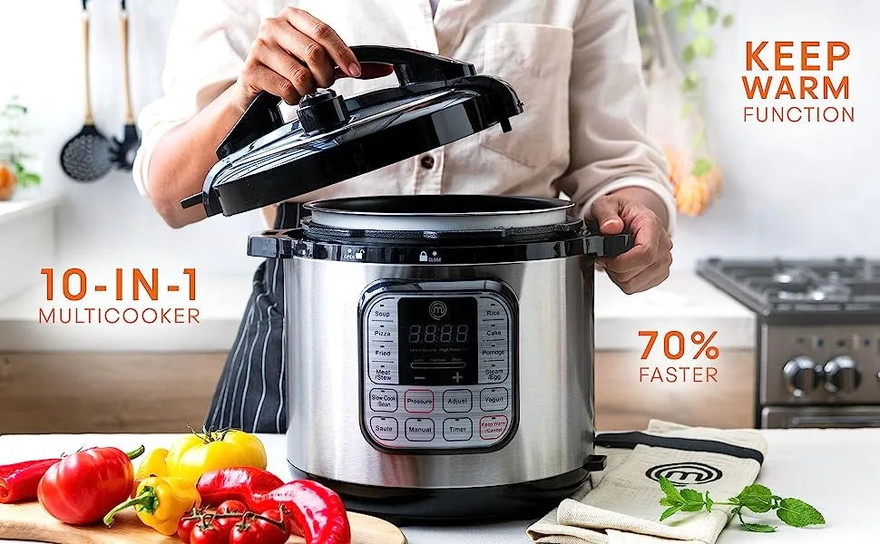 Electric Pressure Cooker 10 in 1 Multifunctional, Slow Cooker.