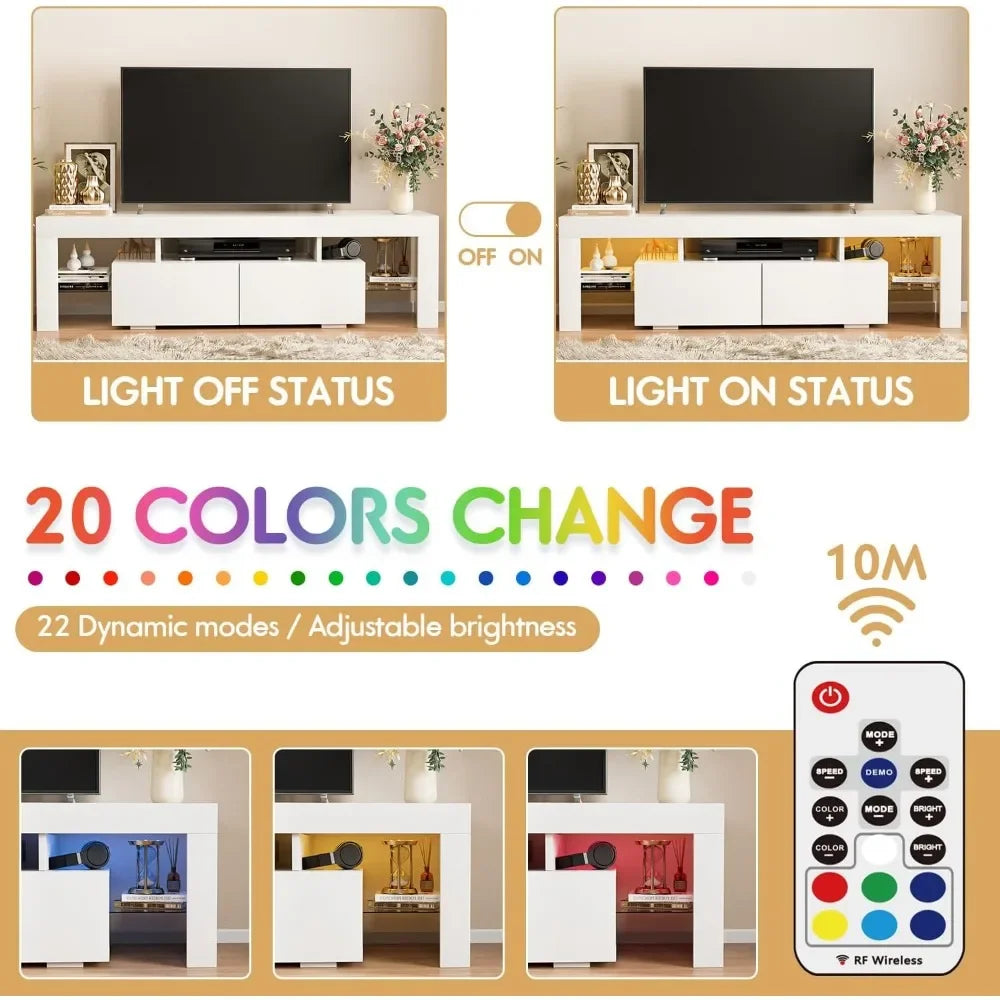 Modern LED TV Stand for Televisions up to 70"