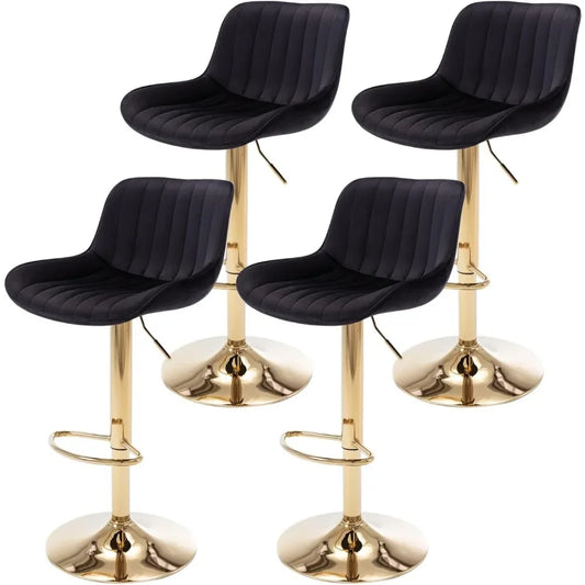 Adjustable Swivel Bar Stools Set of 4