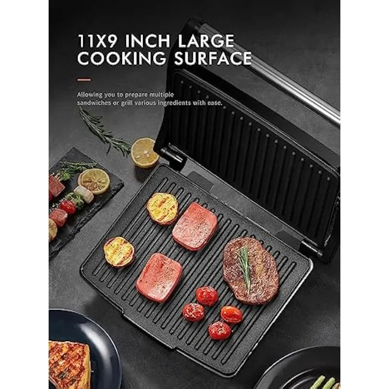 Gourmet Sandwich Maker, Electric Indoor Grill