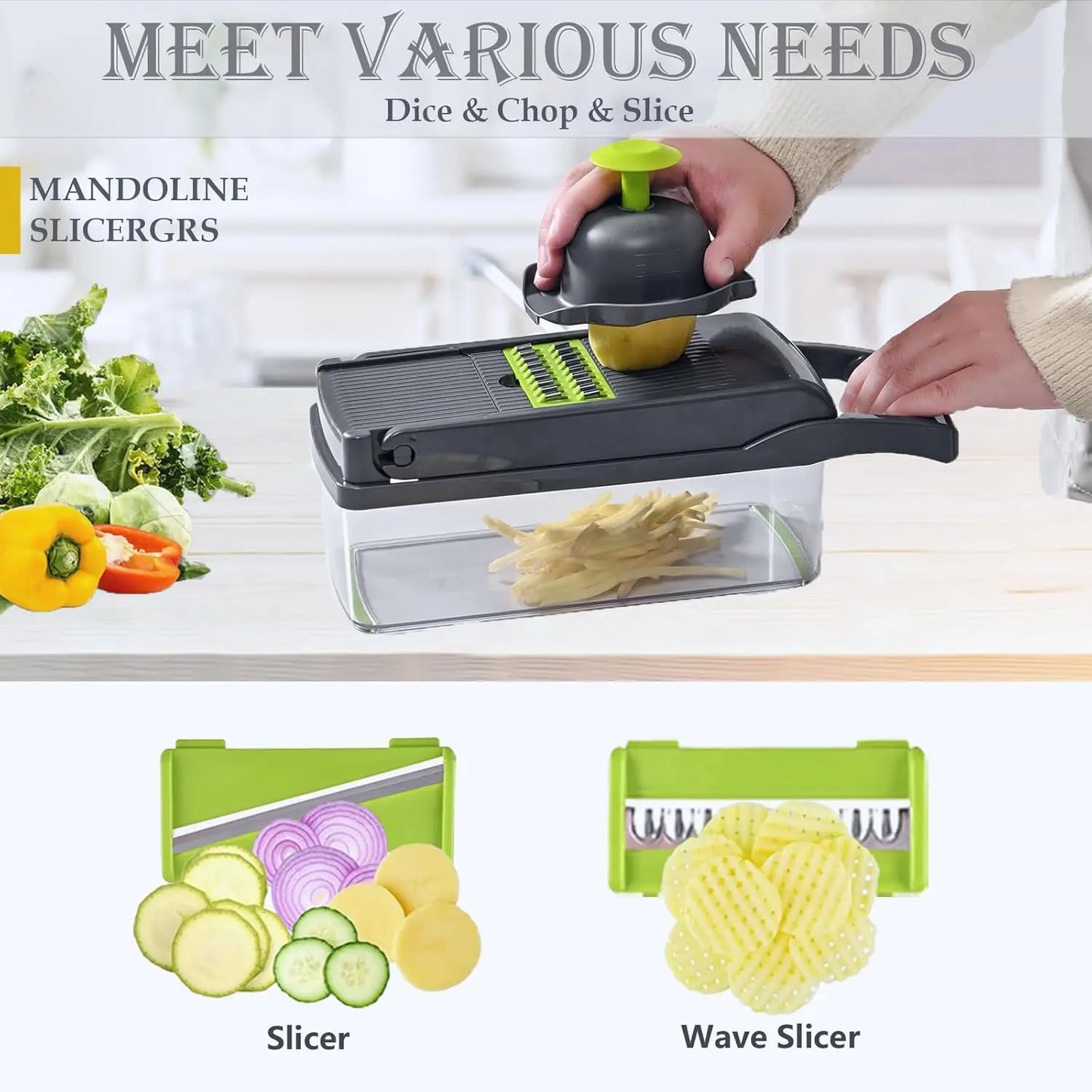 16-in-1 Vegetable Chopper w/Container