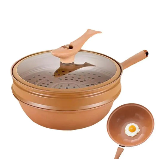 Ceramic Wok With Lid