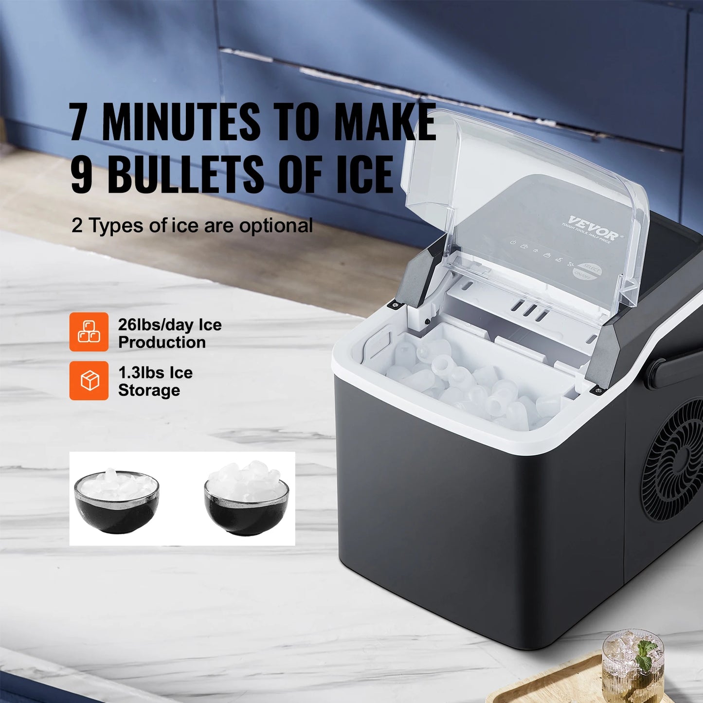 VEVOR Countertop Ice Maker