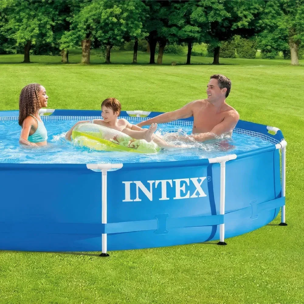 Outdoor Bath, 12 Foot Circular, Family Swimming Pool.