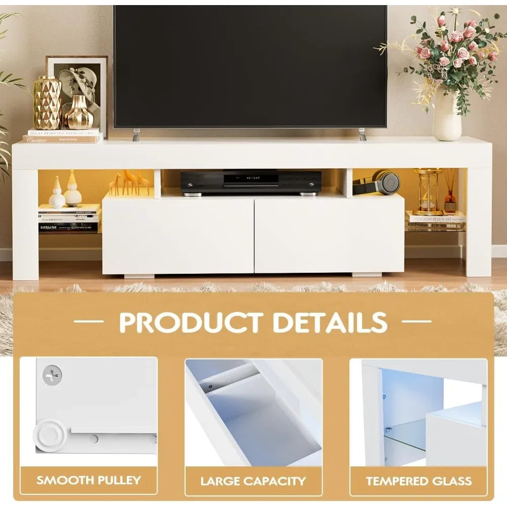 Modern LED TV Stand for Televisions up to 70"