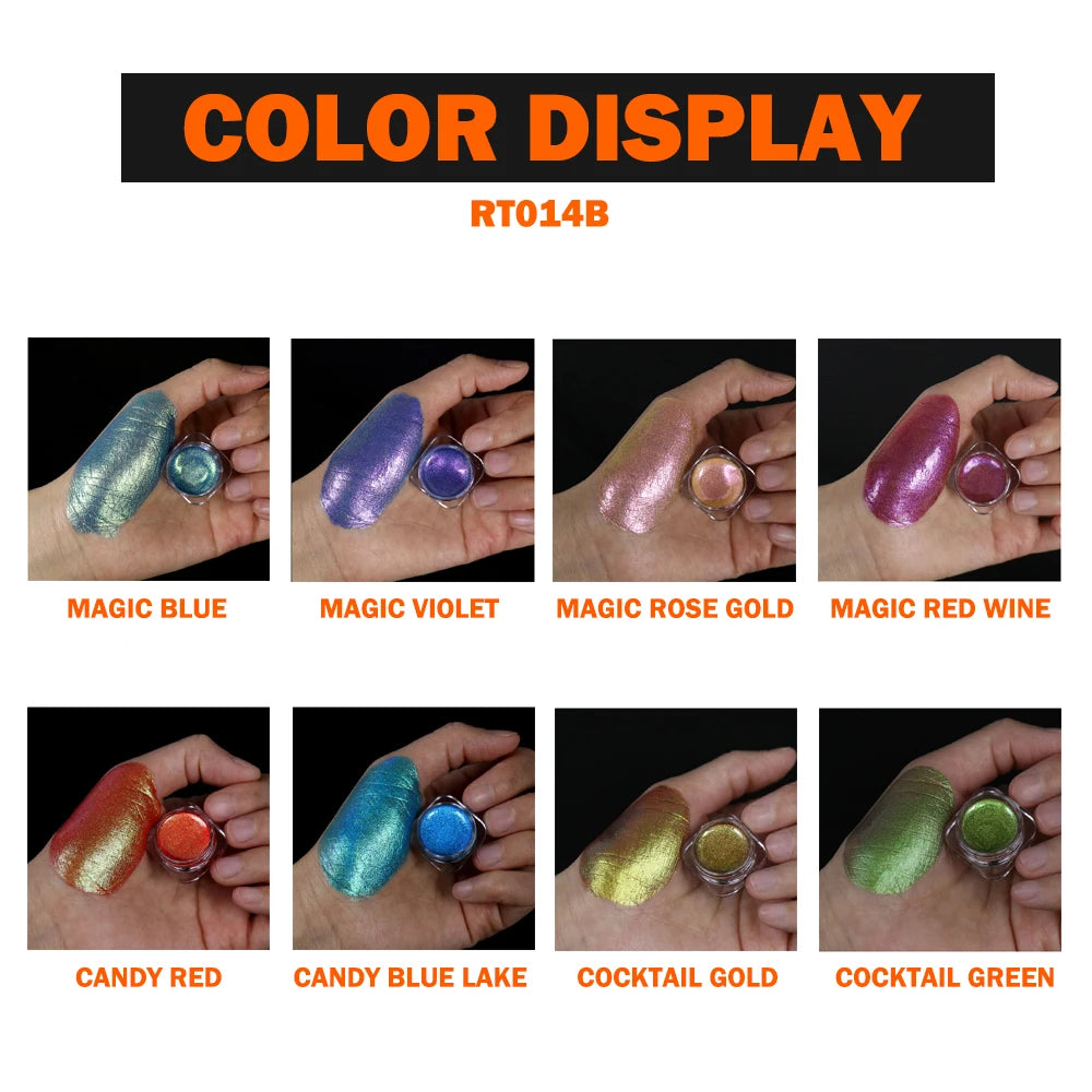 Chameleon Color Split Cakes Body Face  Paint Palette Set for Halloween