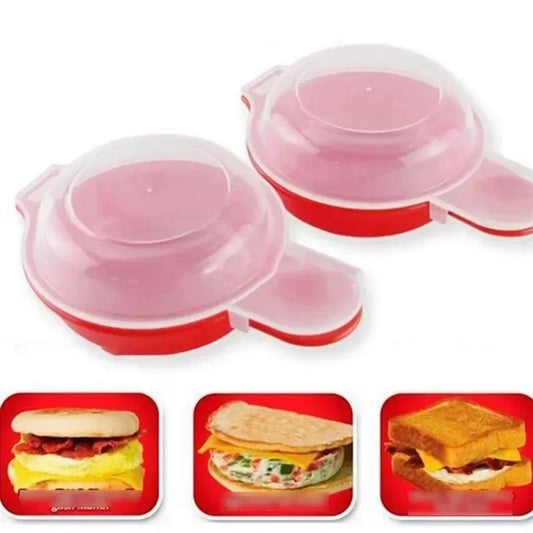 2pcs Easy Eggwich Microwave Egg Cooker