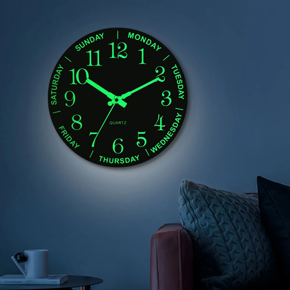 12 Inch Luminous Wall Clock