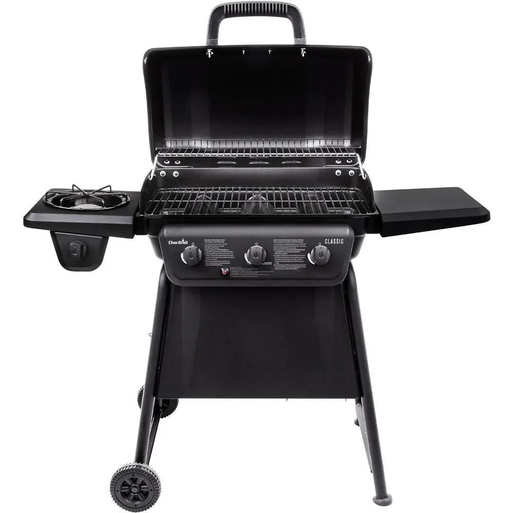 BBQ Grill, 3-Burner with Side Burner