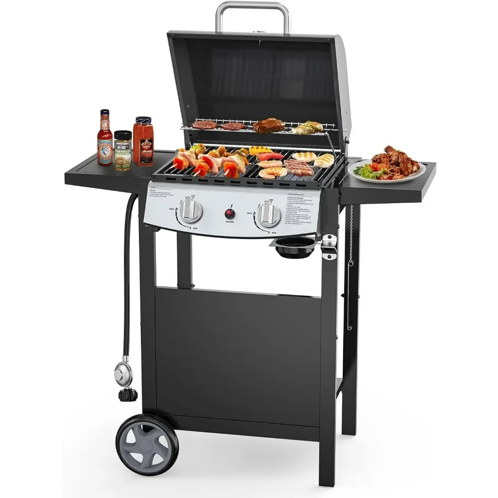 BBQ Grill, 2 Burner Propane Gas Grill