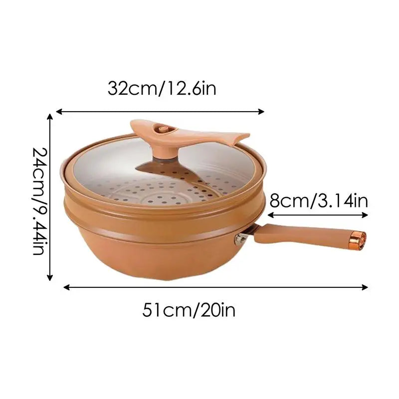 Ceramic Wok With Lid