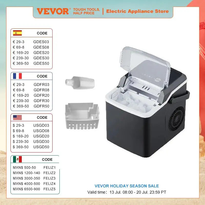 VEVOR Countertop Ice Maker