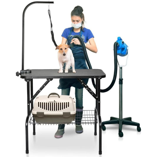 US 32"/36in./46in Dog Grooming Table Adjustable Pet Cat Grooming Table.