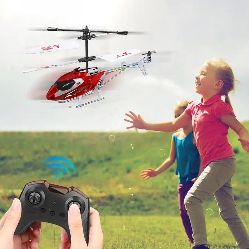 RC Helicopter With 1-Key TakeOff/Landing Fall Resistant Remote